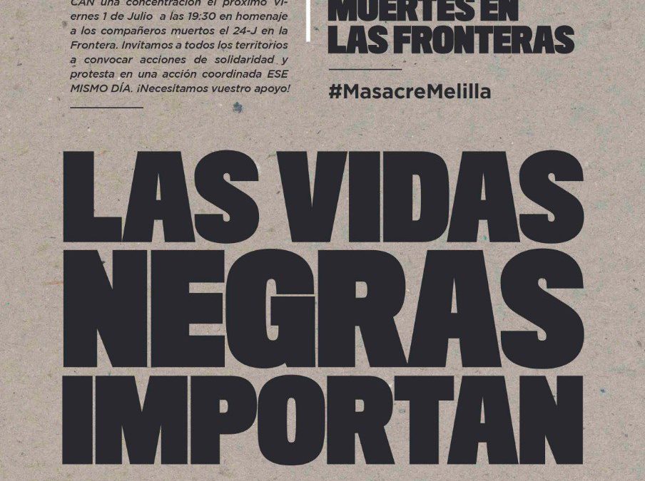 Condena de la masacre de Melilla del 24J
