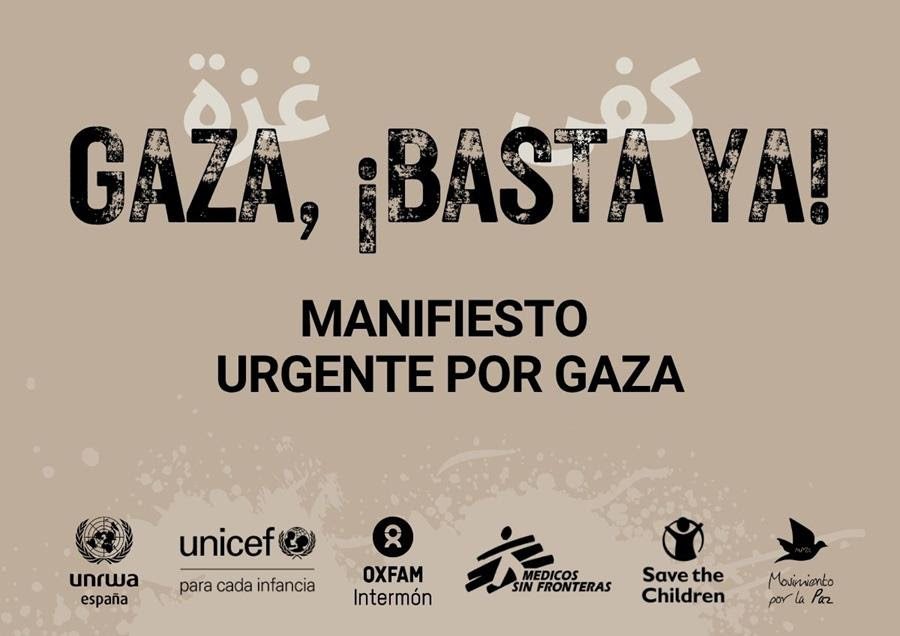 Gaza no puede esperar. Fundación por la Justicia se adhiere al manifiesto urgente.
